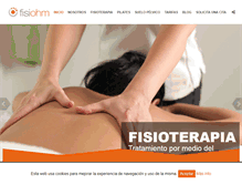 Tablet Screenshot of fisiohm.com